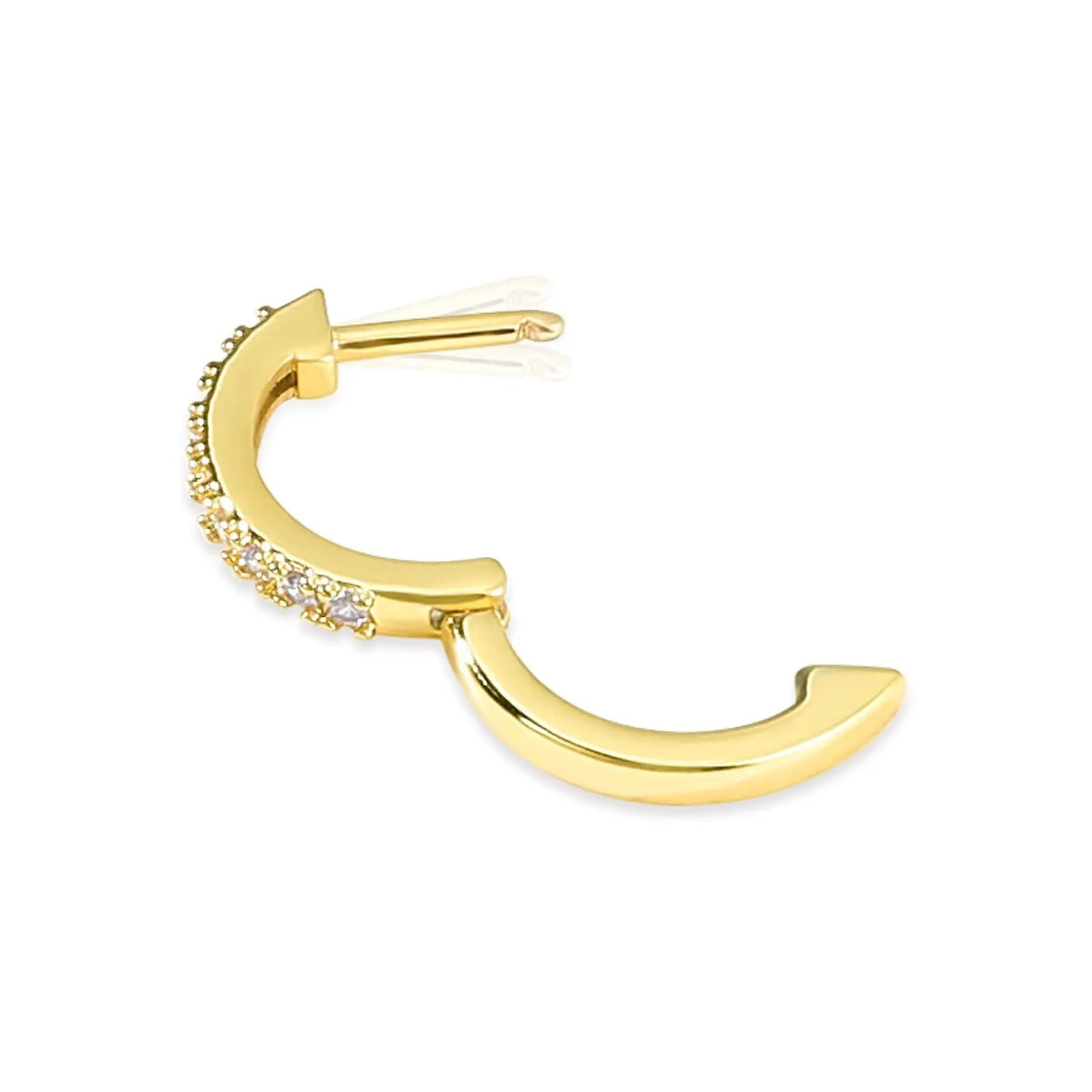 Sparkle Huggie Hoop Earrings