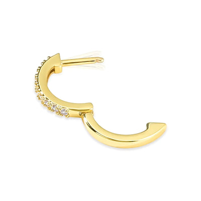 Sparkle Huggie Hoop Earrings
