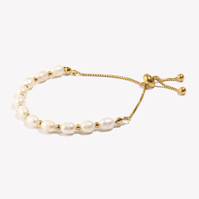 Pearl Beaded Adjustable Bracelet