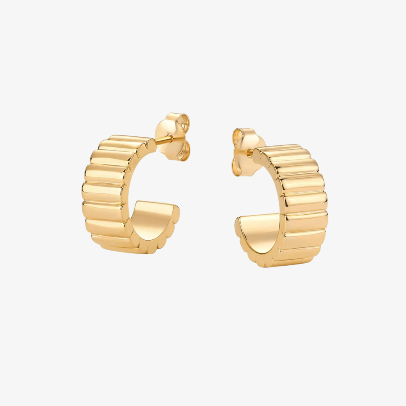 Textured Rectangle Stud Earrings