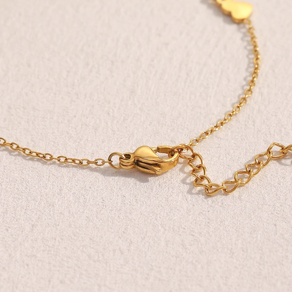 Multi Heart Chain Bracelet