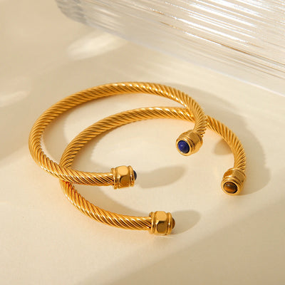 Twisted Cable Cuff Bracelet