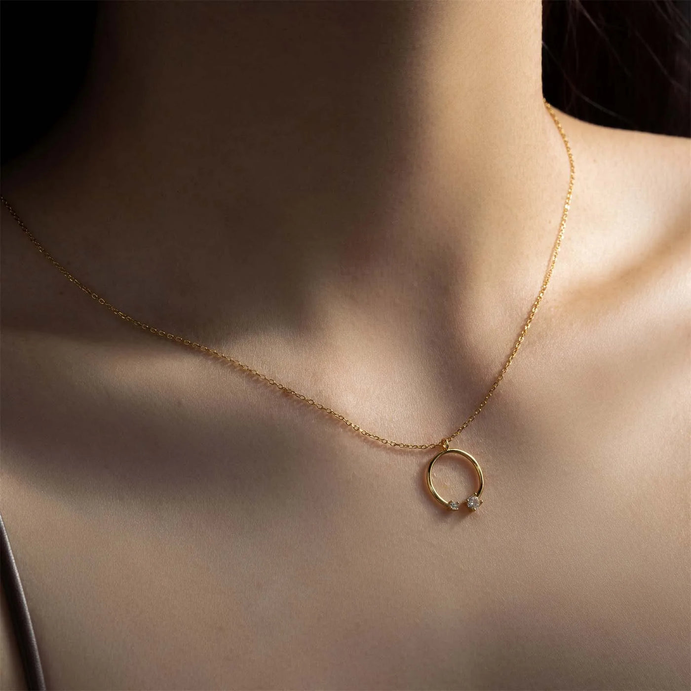 Circle Pendant Necklace | S925