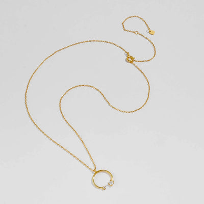 Circle Pendant Necklace | S925