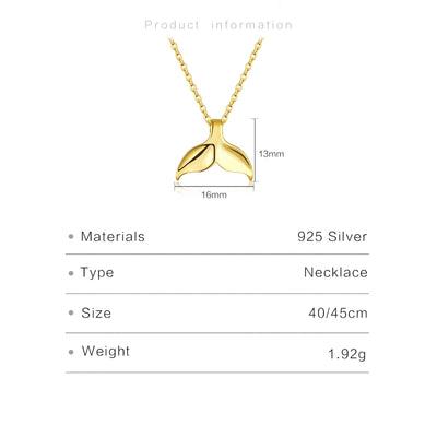 Whale Tail Necklace | S925