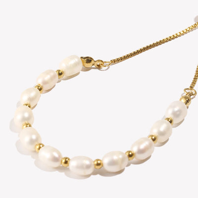 Pearl Beaded Adjustable Bracelet