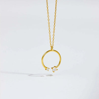 Circle Pendant Necklace | S925