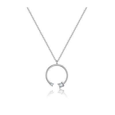 Circle Pendant Necklace | S925