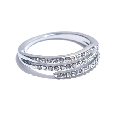 Double Band Zirconia Ring (Adjustable)