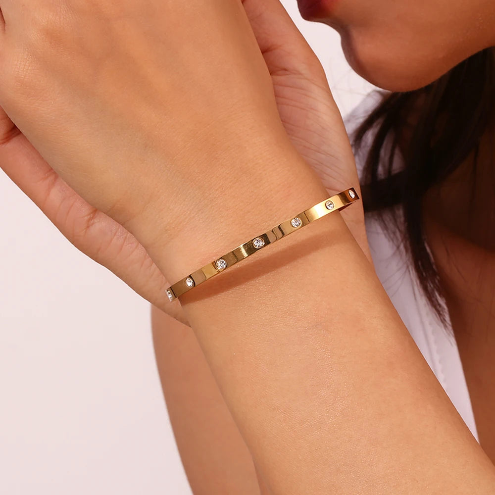 Studded Bangle Bracelet