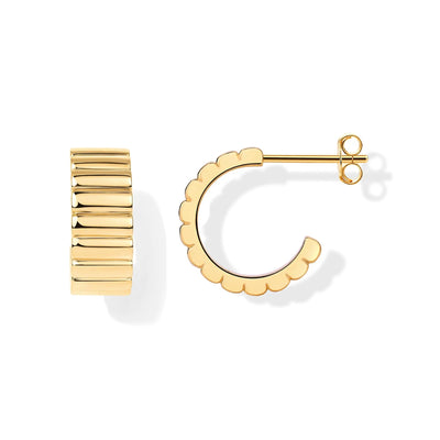 Textured Rectangle Stud Earrings