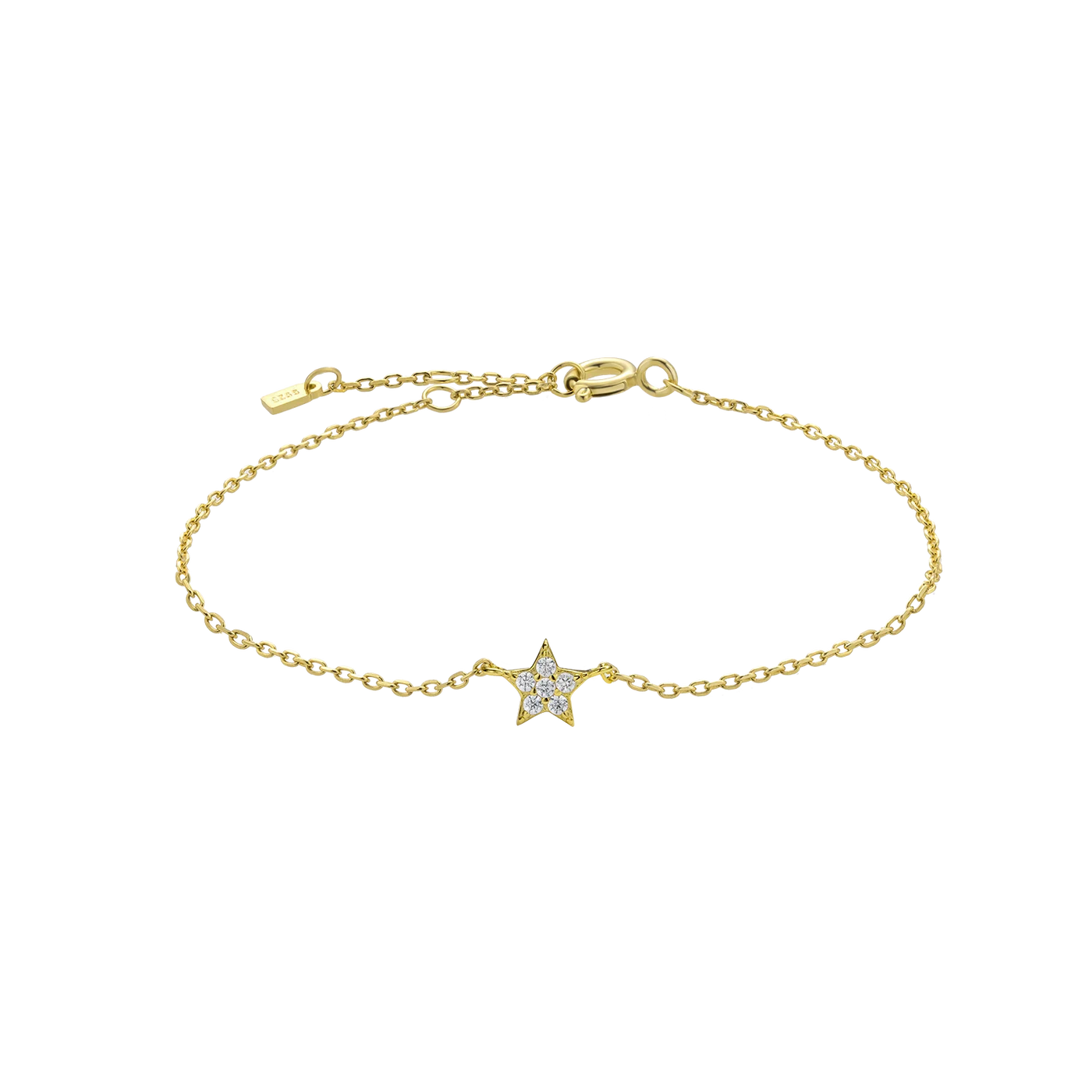 Star Beaded Chain Bracelet | S925