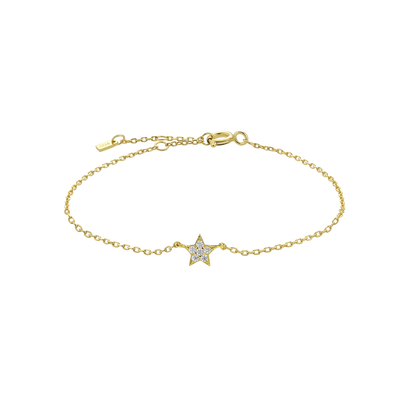 Star Beaded Chain Bracelet | S925
