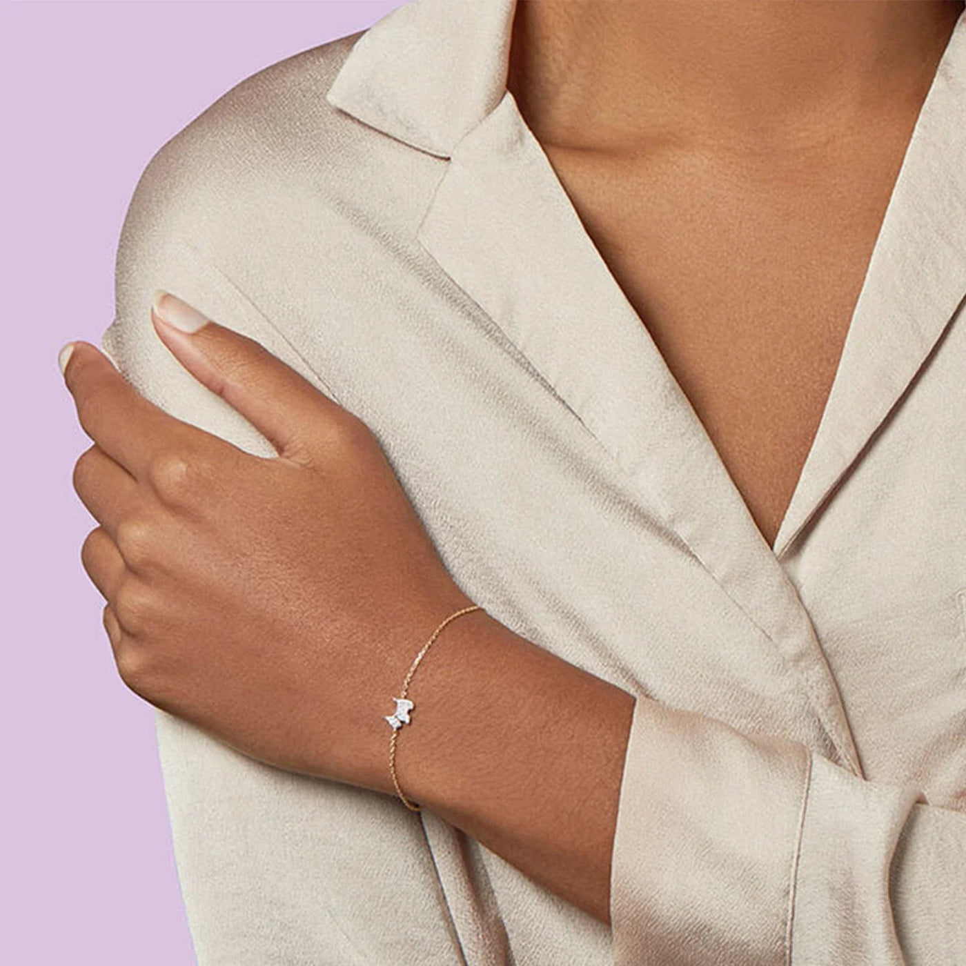Dog Charm Chain Bracelet | S925