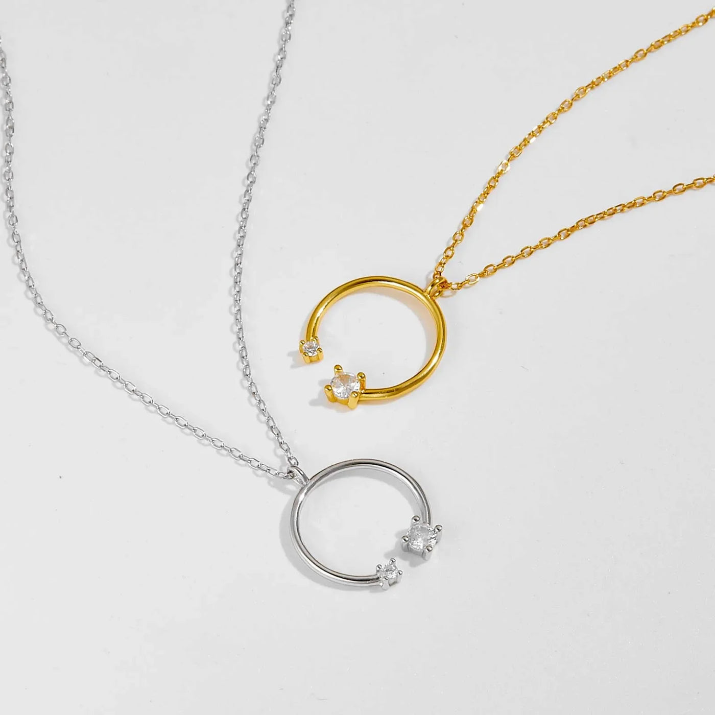 Circle Pendant Necklace | S925