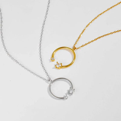 Circle Pendant Necklace | S925