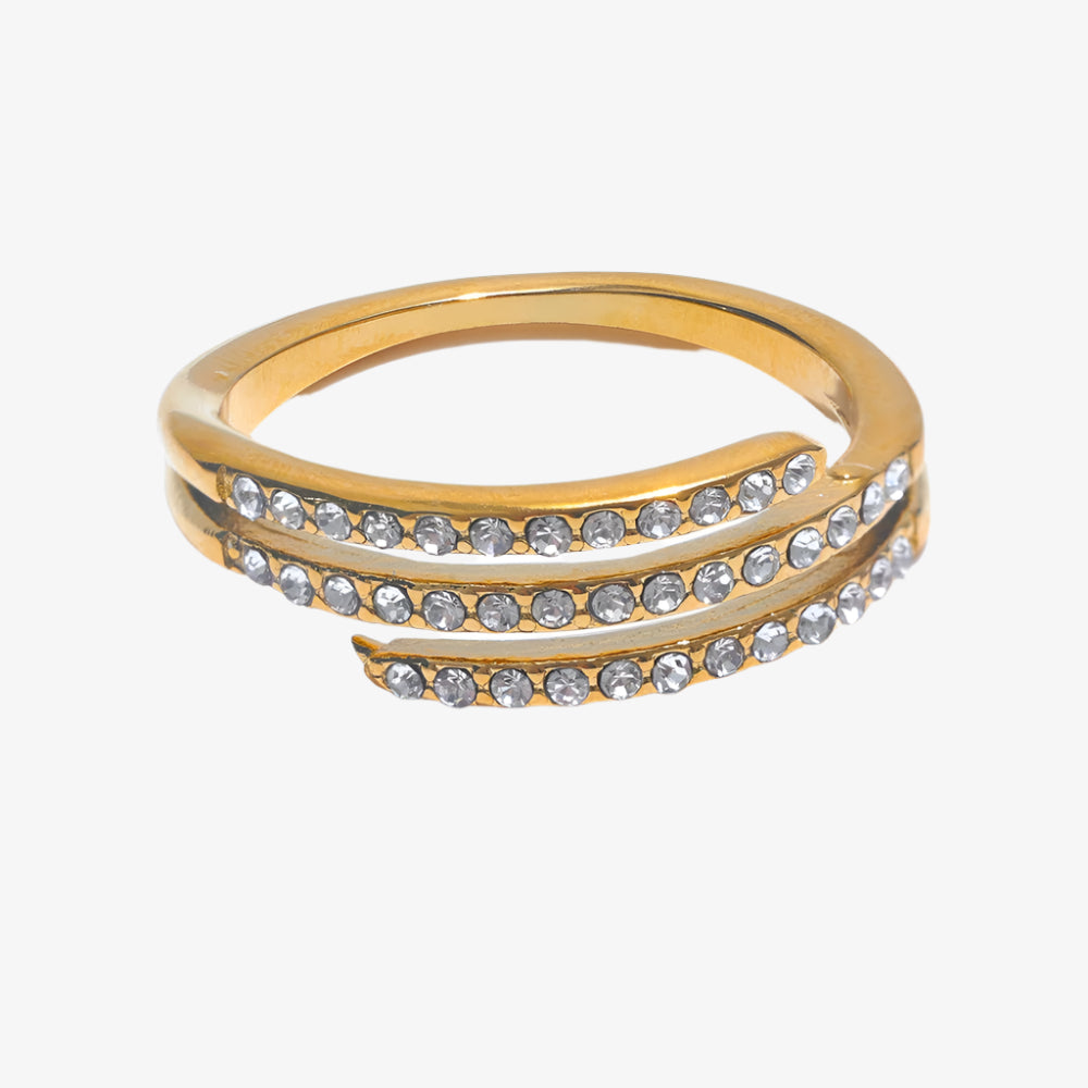 Double Band Zirconia Ring (Adjustable)