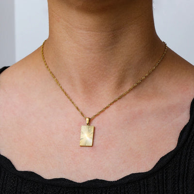 Rectangular Pendant Necklace