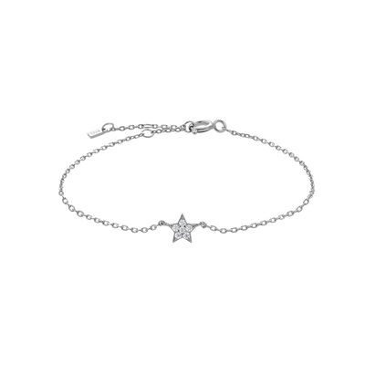 Star Beaded Chain Bracelet | S925