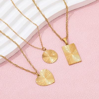 Rectangular Pendant Necklace