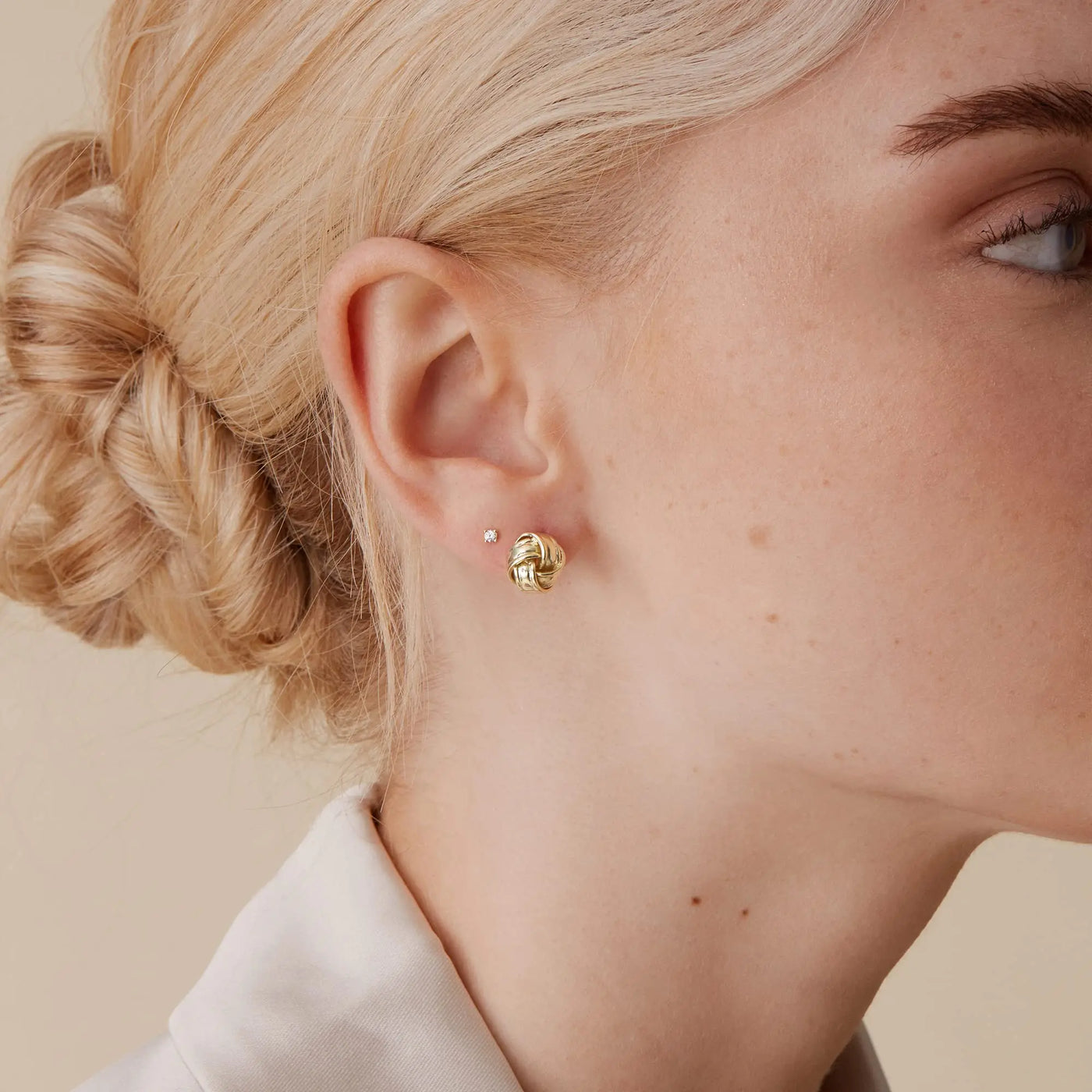 Twisted Knot Stud Earrings