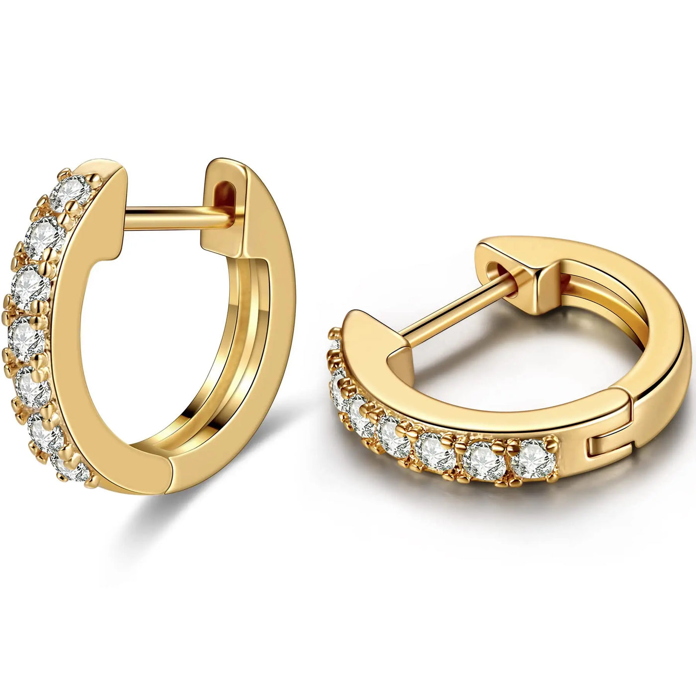Sparkle Huggie Hoop Earrings