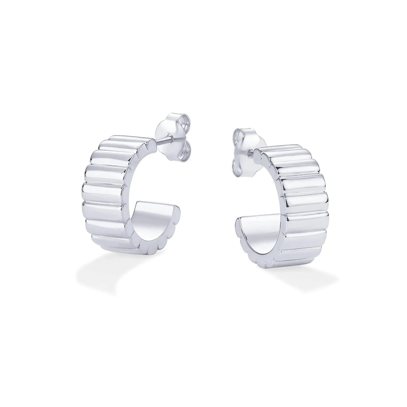 Textured Rectangle Stud Earrings