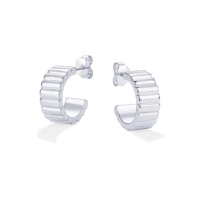 Textured Rectangle Stud Earrings