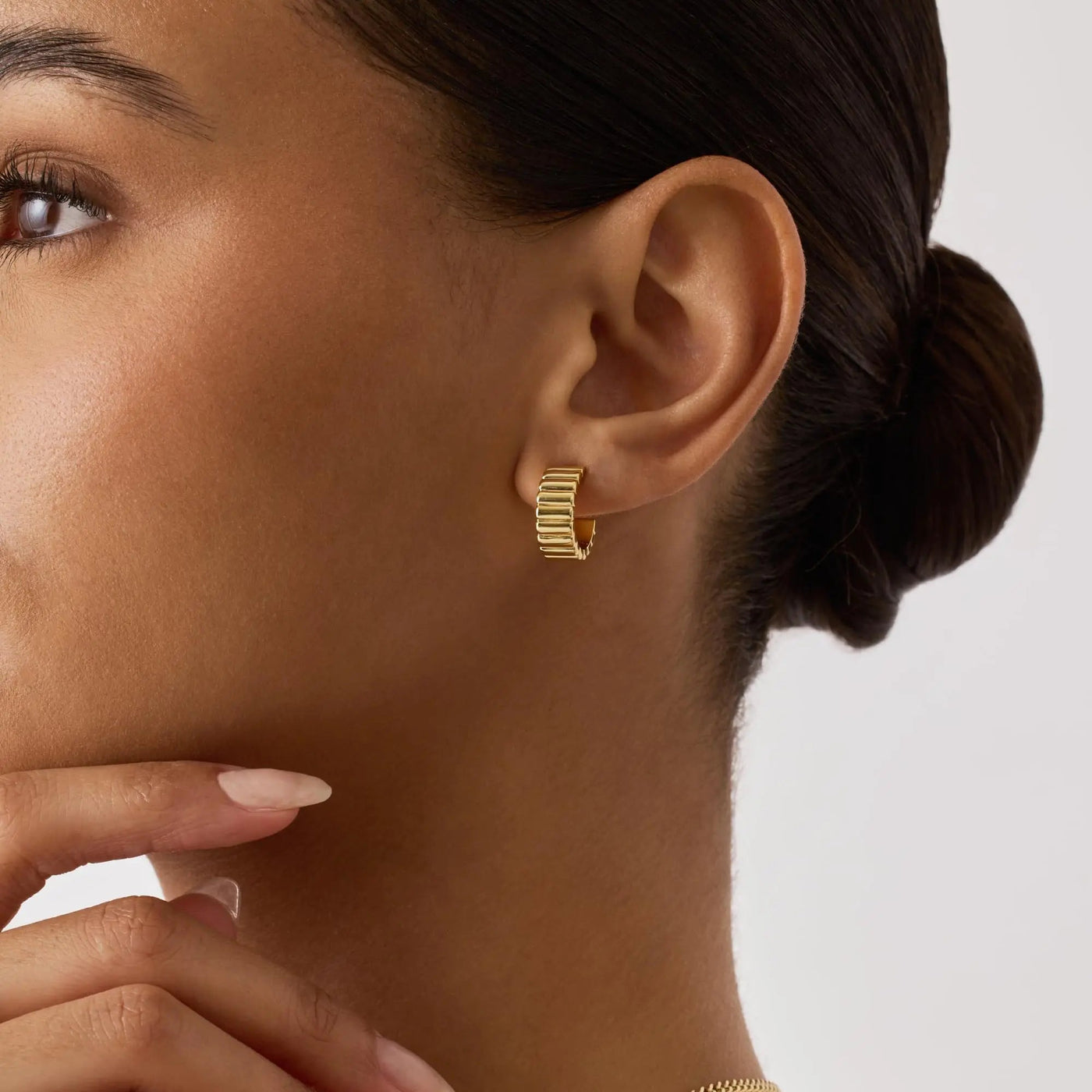 Textured Rectangle Stud Earrings
