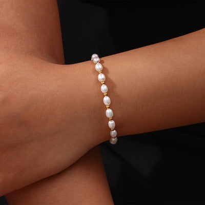 Pearl Beaded Adjustable Bracelet