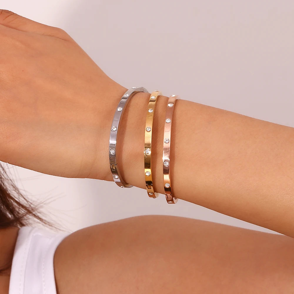 Studded Bangle Bracelet