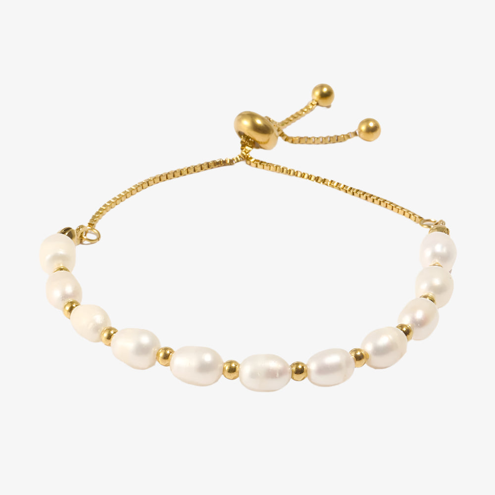 Pearl Beaded Adjustable Bracelet
