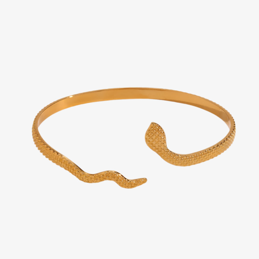 Textured Snake Cuff Bracelet